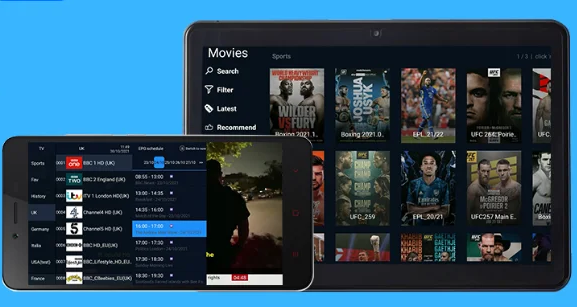 IPTV on Mobile & Tablet